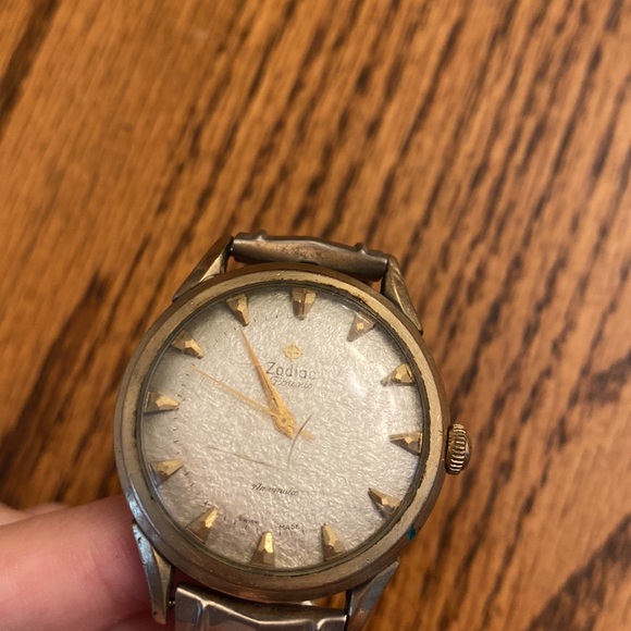 Vintage Zodiac Glorious Automatic Swiss Made Men Wrist Watch Stretch Band WORKS - Picture 14 of 14